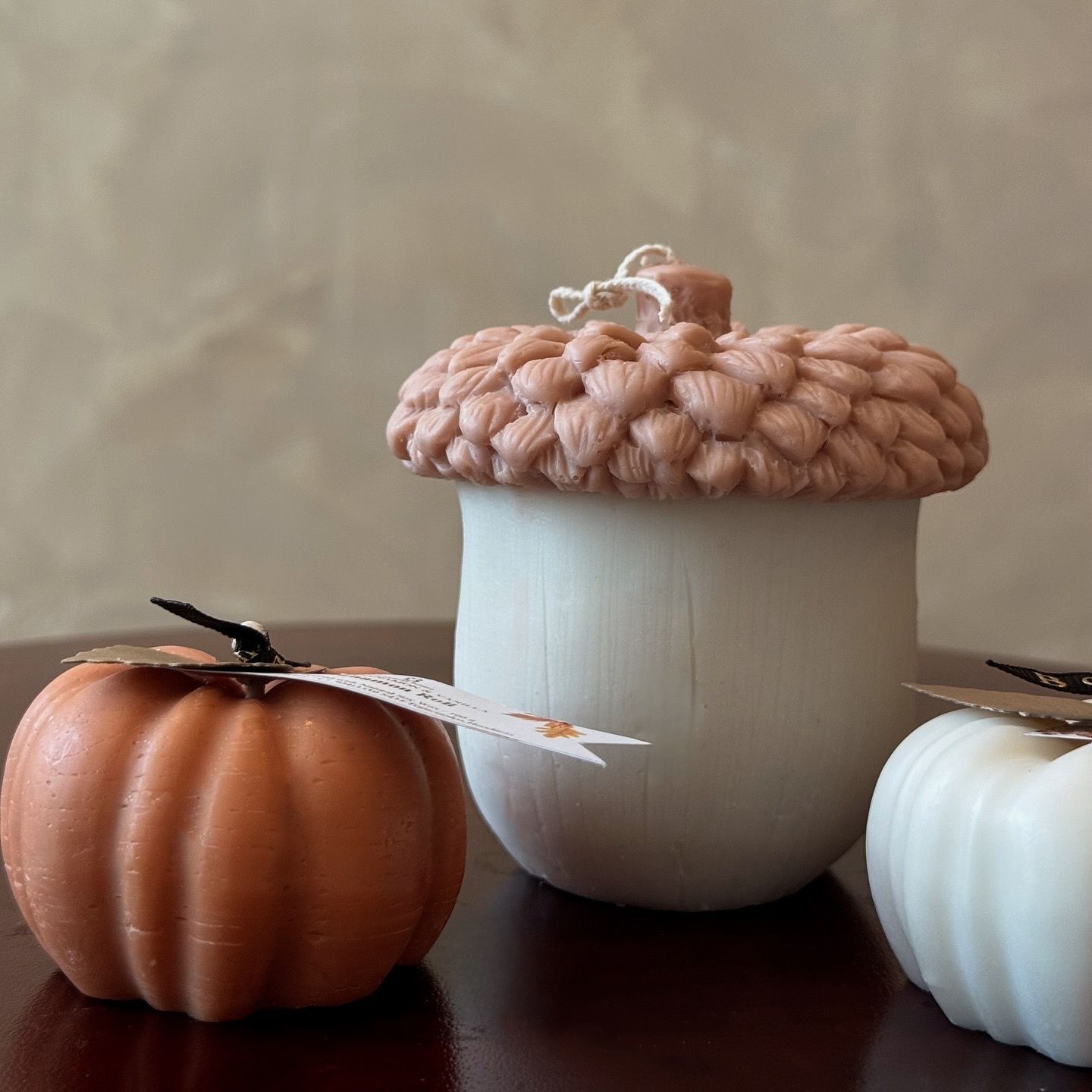 Acorn Pillar Candle