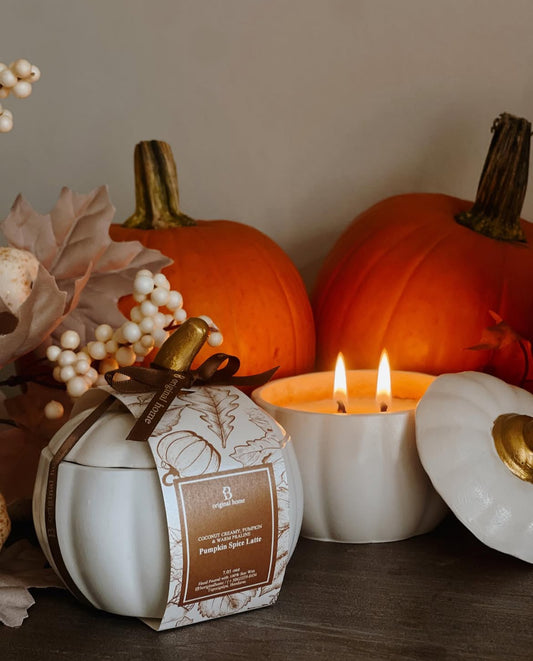 Fall edition ceramic candle jar 7.5oz
