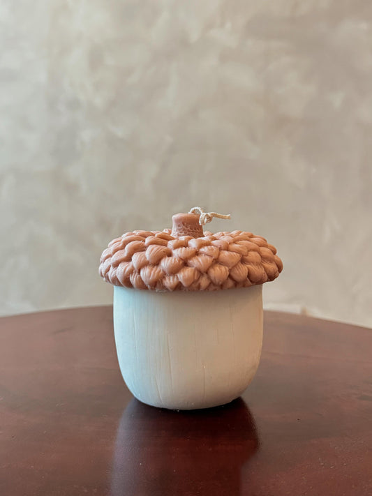 Acorn Pillar Candle