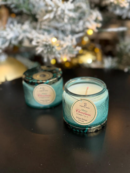 Embossed candle jar - B'Original Home