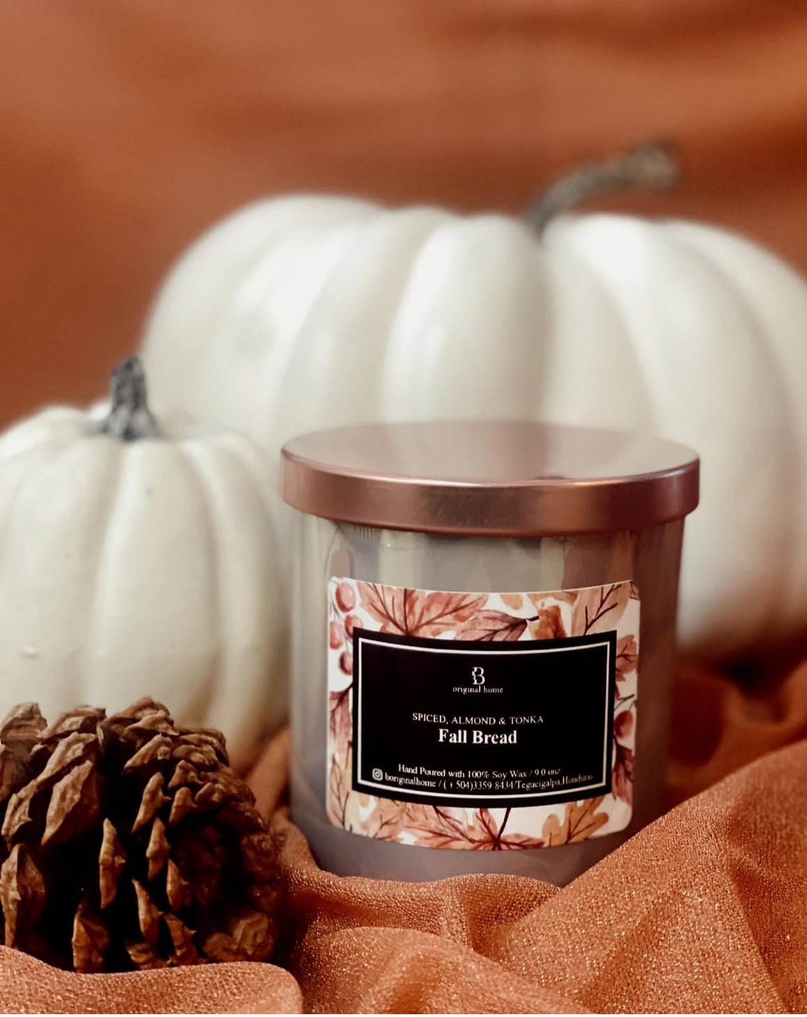 Fall Edition Glass Jar 9oz - B'Original Home