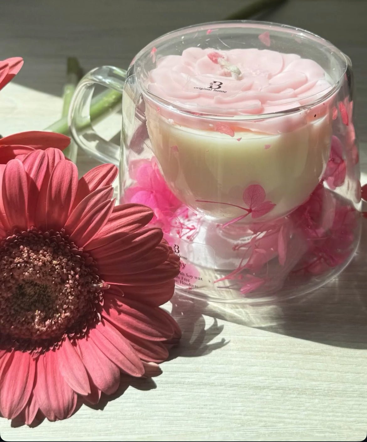 Mug Flower Candle - B'Original Home